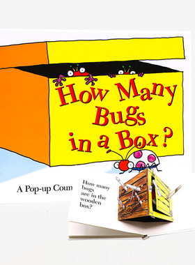 一起来数数 盒子里有多少虫子立体书 How Many Bugs in a Box? Pop-up 英文原版David A. Carter 数字入门英语启蒙机关抽拉翻翻书