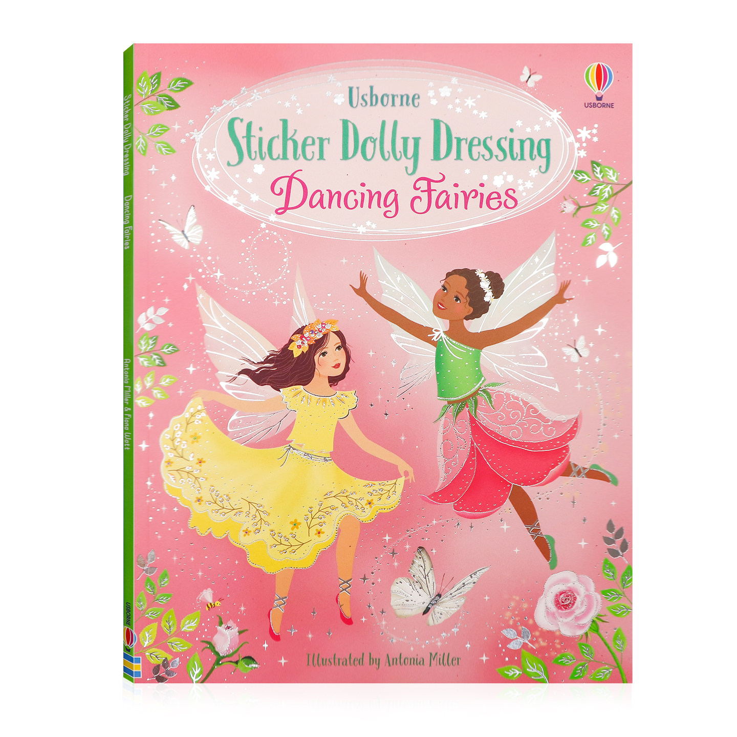 Usborne 英文原版 Sticker Dolly Dressing Dancing Fairies 跳舞小仙女 精灵娃娃换装贴纸书 幼儿童英语启蒙早教 思维审美培养