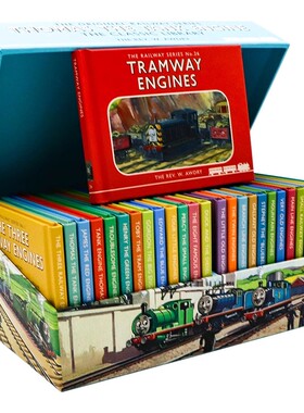 托马斯和他的朋友们经典图书馆26册盒装 Thomas and Friends 英文原版绘本 托马斯小绘本故事合集 英语启蒙图画故事书动画片礼盒装