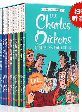 查尔斯狄更斯10册盒装英文版小说 the charles dickens 大卫科波菲尔 双城记 雾都孤儿原版Oliver Twist正版儿童文学课外阅读
