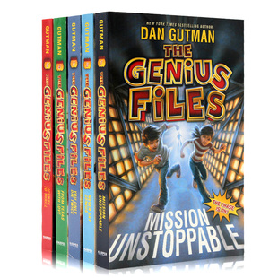 天才档案5册 The Genius Files 英文原版小说 Dan Gutman 青少年小学课英语外阅读章节小说 My Weird School 疯狂学校同作者