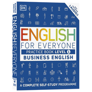 商务英语Level1练习册 DK人人学英语带音频和答案英文原版English for Everyone Business English Level 1 Practice Book自学