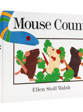 Mouse Count 数老鼠 纸板书 老鼠数数 英文原版绘本 吴敏兰绘本123 少儿儿童启蒙绘本 少儿童名家Ellen stoll walsh