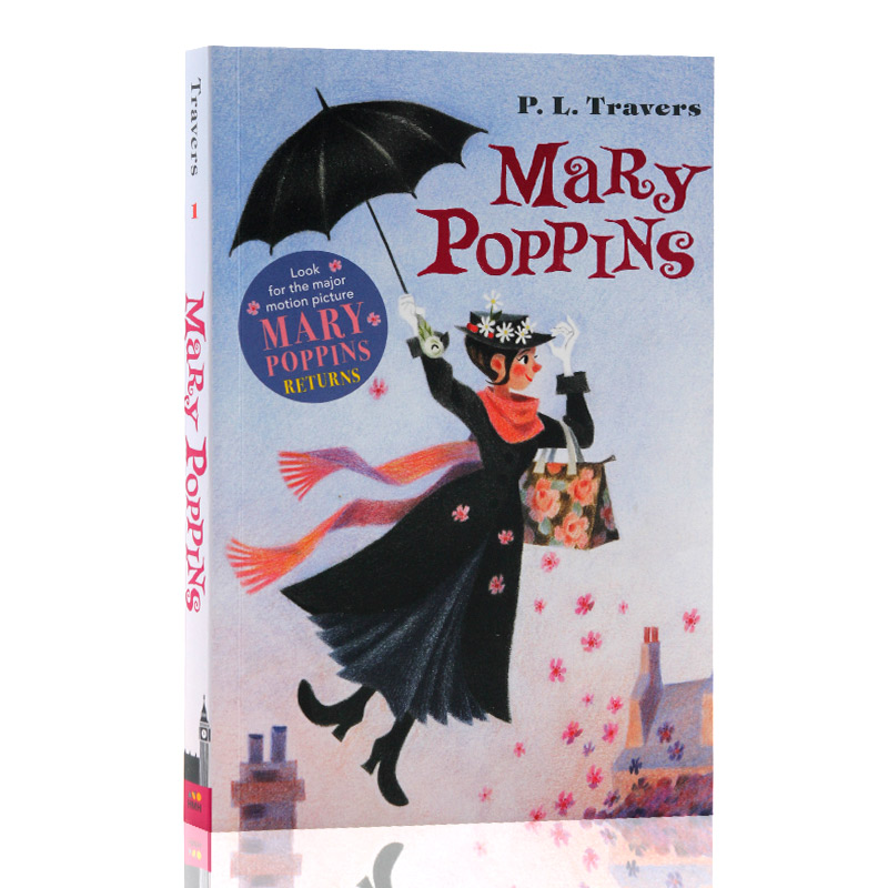 欢乐满人间Mary Poppins随风而来的玛丽波平斯阿姨英文原版小说P.L.Travers电影原著课外兴趣阅读