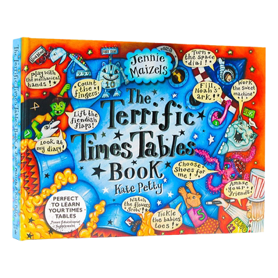 趣味互动乘法表立体机关翻翻书 亲子共读图画书 The Terrific Times Tables Book英文原版绘本 精装 数学学习启蒙读物 课外阅读