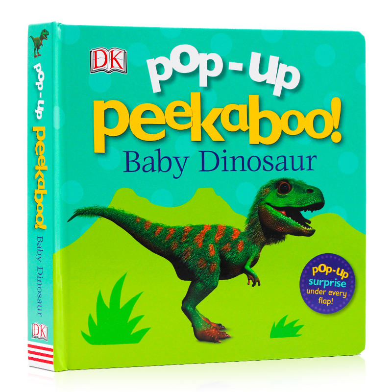 现货DK儿童书系列 恐龙立体书 Pop-Up Peekaboo Baby Dinosaur英文原版绘本 躲猫猫立体纸板翻翻书 儿童恐龙科普百科英语启蒙绘本