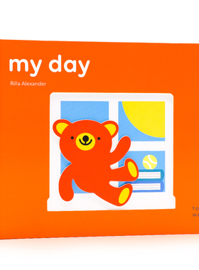 学单词 我的一天 纸板触摸书TouchWords My Day 英文原版绘本 儿童触摸趣味认知 亲子早教英语启蒙触摸读物 TouchThinkLearn