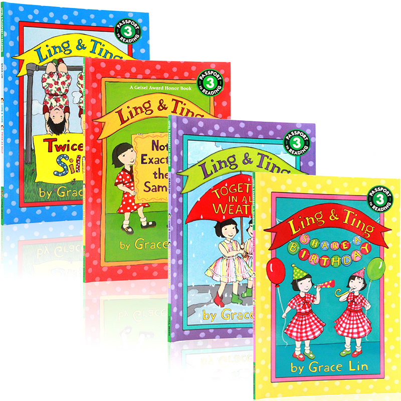 Ling & Ting 英文原版分级阅读绘本 Passport to Reading Level 3 一起过生日等 玲玲和婷婷系列  Ling and Ting Share a Birthday