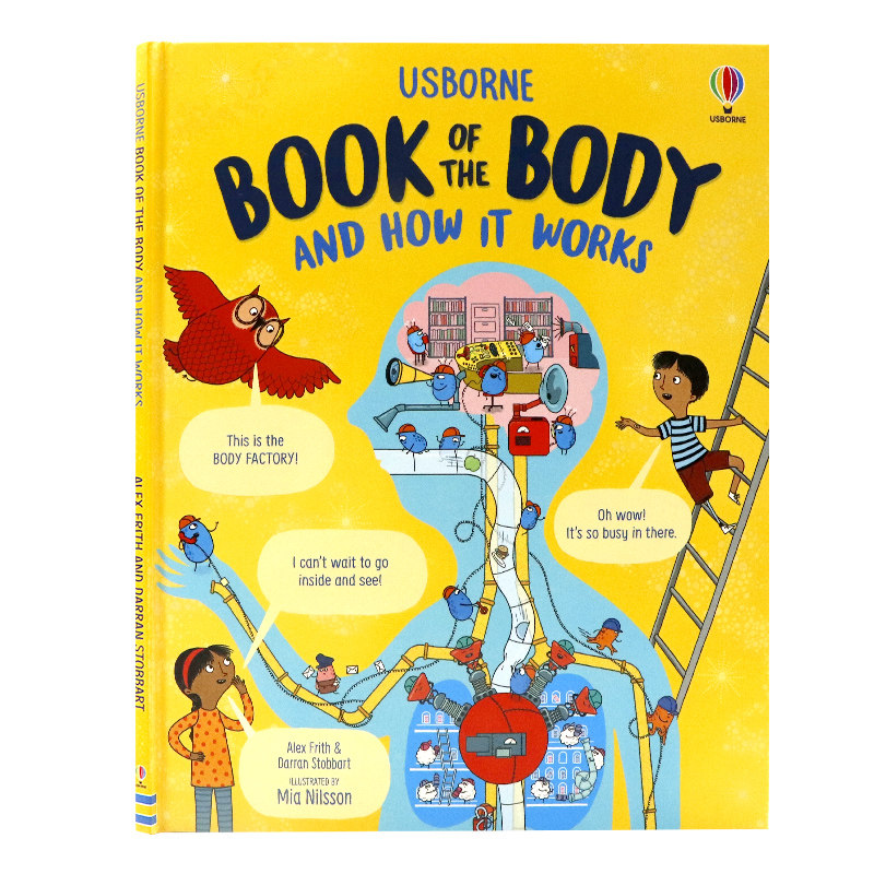 尤斯伯恩的身体之书及它是如何运行的英文原版 Usborne Book of the Body and How it Works 儿童认知身体探索科普精装大开本