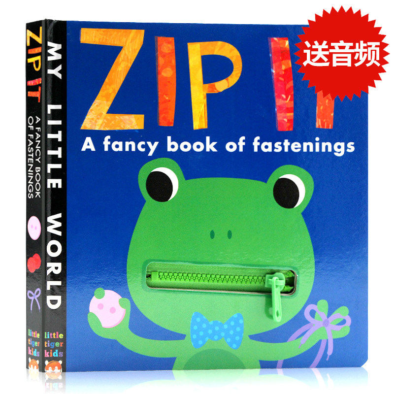 英文原版绘本 My Little World Zip It 幼儿认知 拉链系绳操作玩具书 儿童早教启蒙纸板书 锻炼小孩子的关节和手部肌肉zip it怎么看?