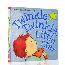 英文原版 Twinkle Twinkle Little Star Board Book 一闪一闪亮晶晶 满天都是小星星 童谣纸板书 Caroline Jayne Church