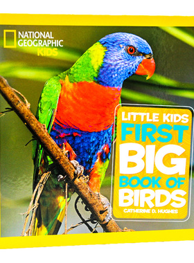 美国国家地理儿童百科鸟类英文原版 Little Kids First Big Book Of Birds National Geographic 儿童科普百科启蒙英语课外阅读