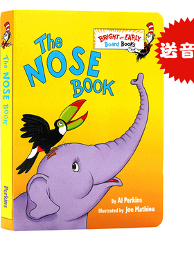 苏斯博士 鼻子书 英文原版绘本 The Nose Book Bright and Early系列Board Books 纸板书 dr seuss 苏斯博士爷爷英语启蒙0-2-3-5岁