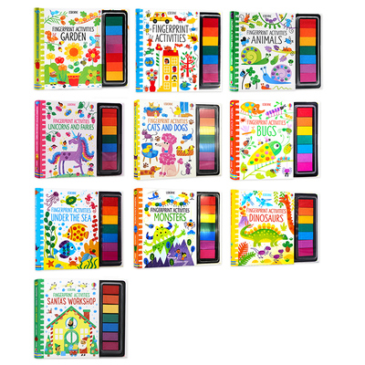 Usborne创意指印游戏书10册