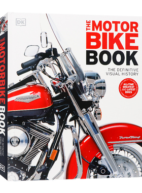 DK百科摩托车历史视觉指南 The Motorbike Book 英文原版进口图书摩托车发展史经典摩托车款式图解精装全彩大开本进口正版图书