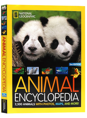 国家地理儿童动物百科全书第2版 英文原版 National Geographic Kids Animal Encyclopedia 2nd edition 精装儿童科普图画书籍