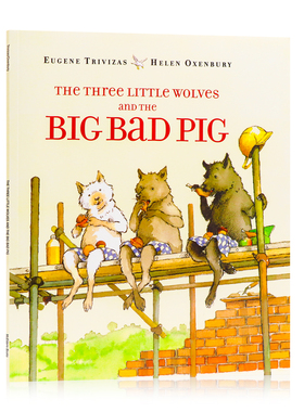 三只小狼和大坏猪 three little wolves and the big bad pig 英文原版绘本 幼儿童英语启蒙早教图画童话故事书 亲子阅读学前读物