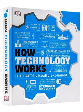 DK视觉图解百科 技术如何运作 英文原版 How Technology Works DK经典科普百科书籍 技术工作原理科普 精装大开 彩色插图