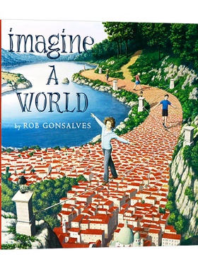 想象有一天 英文原版绘本 Imagine a World 幼儿童早教启蒙图画故事书 开发思维精装大开 英文版英语读物 学校推荐读本