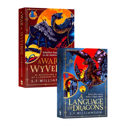 龙语学院 英文原版 A Language of Dragons 暗黑学院奇幻小说 青少年进阶英语课外读物 人龙种族斗争冒险故事  S F Williamson