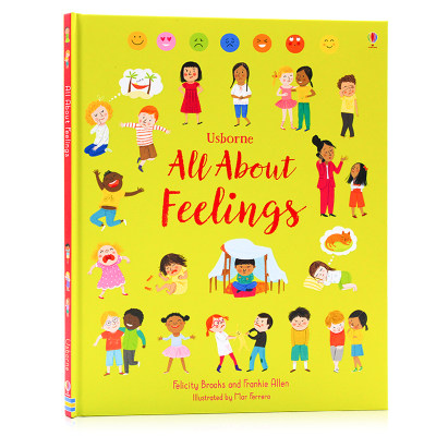 现货 Usborne出品 关于感觉 All About Feelings 英文原版绘本 精装大开 插图 情绪表达 情绪管理 情商培养 启蒙图画书