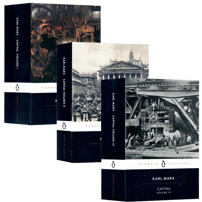 现货 资本论卷一至三 英文原版 Capital Volume I 卡尔马克思资本论1-3 政治经济学批判经济学著作 进口英语书籍平装