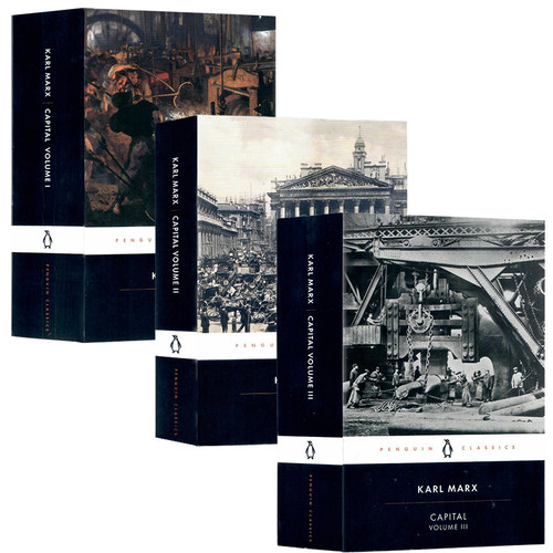 现货 资本论卷一至三 英文原版 Capital Volume I 卡尔马克思资本论1-3 政治经济学批判经济学著作 进口英语书籍平装