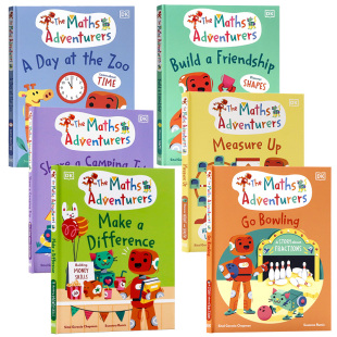 DK出版数学冒险家系列6册 英文原版绘本 The Maths Adventurers 测量 建立友谊 动物园的一天 一起露营 儿童数学思维启蒙读物 全彩