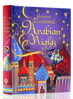 Usborne出品一千零一夜精装全彩插画版 Illustrated Arabian Nights 英文原版绘本 神话故事插图故事书 阿拉伯神话 儿童英语故事书