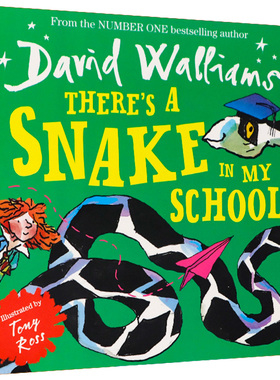 David Walliams 大卫威廉姆斯 我学校里有一条蛇 英文原版 There's a Snake in My School 少年幽默成长课外阅读 儿童启蒙冒险故事