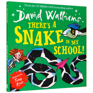 David Walliams 大卫威廉姆斯 我学校里有一条蛇 英文原版 There's a Snake in My School 少年幽默成长课外阅读 儿童启蒙冒险故事