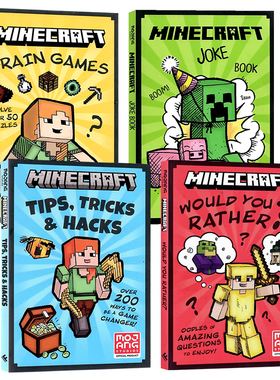 Minecraft Joke Book 我的世界笑话书英文原版 短笑话大全儿童幽默风趣漫画书 令人捧腹的笑话进口英语原版书籍Mojang Ab 平装