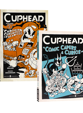 茶杯头游戏漫画Cuphead第2卷卡通编年史与灾难英文原版漫画  Cuphead Volume 2Cartoon Chronicles & Calamities游戏周边进口书籍