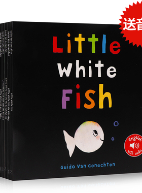 小白鱼系列8册 Little White Fish 英文原版绘本获奖绘本儿童英语启蒙海洋动物书图画故事书亲子阅读Guido Van Genechten0-3/3-6岁