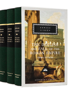 罗马帝国衰亡史1-3 英文原版 The Decline and Fall of the Roman Empire Volumes 1 to 3 精装收藏版 爱德华吉本 Edward Gibbon