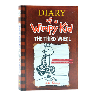 小屁孩日记7 英文原版小说Diary of a Wimpy Kid Book 7 The Third Wheel电灯泡 哭包日记 美版儿童课外英语读物平装版