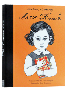 小人物大梦想系列 安妮弗兰克 英文原版绘本 Little People Big Dream Anne Frank 儿童精装图画故事书 历史名人传记 世界杰出女性