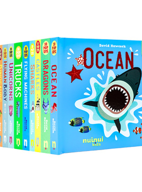 弹出式立体书12册 英文原版绘本 Amazing pop-ups/Firefighters/Human Body 儿童英语科普百科精装 全彩趣味3D视觉立体纸板翻翻书