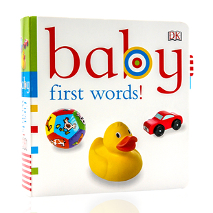 学习单词 Baby 英文原版 DK出品 带翻页 3岁 Words First 早教益智亲子共读 儿童英语启蒙绘本 纸板书撕不烂 进口图书