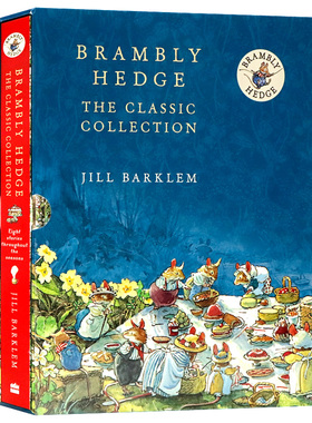 野蔷薇村的故事全集系列精装收藏版 英文原版绘本 The Brambly Hedge Complete Collection童话故事读物JillBarklem 送音频