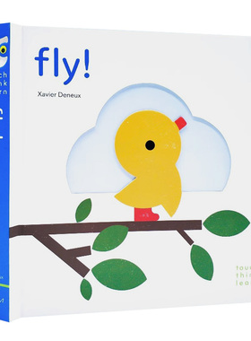小鸟飞飞 触摸纸板书 小手摸摸全知道 TouchThinkLearn Fly 英文原版 儿童触摸趣味认知 亲子早教启蒙读物 Touch Think Learn