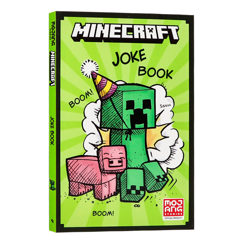 我的世界笑话书 英文原版 Minecraft Joke Book 含Creeper/末影龙等游戏梗 轻松搞笑治愈 玩家专属解压读物 青少年休闲英语读物