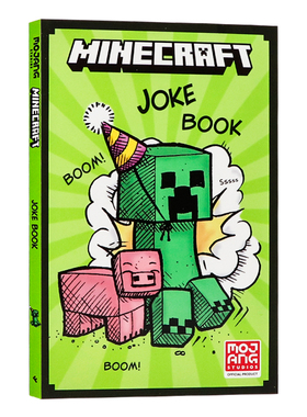 我的世界笑话书 英文原版 Minecraft Joke Book 含Creeper/末影龙等游戏梗 轻松搞笑治愈 玩家专属解压读物 青少年休闲英语读物