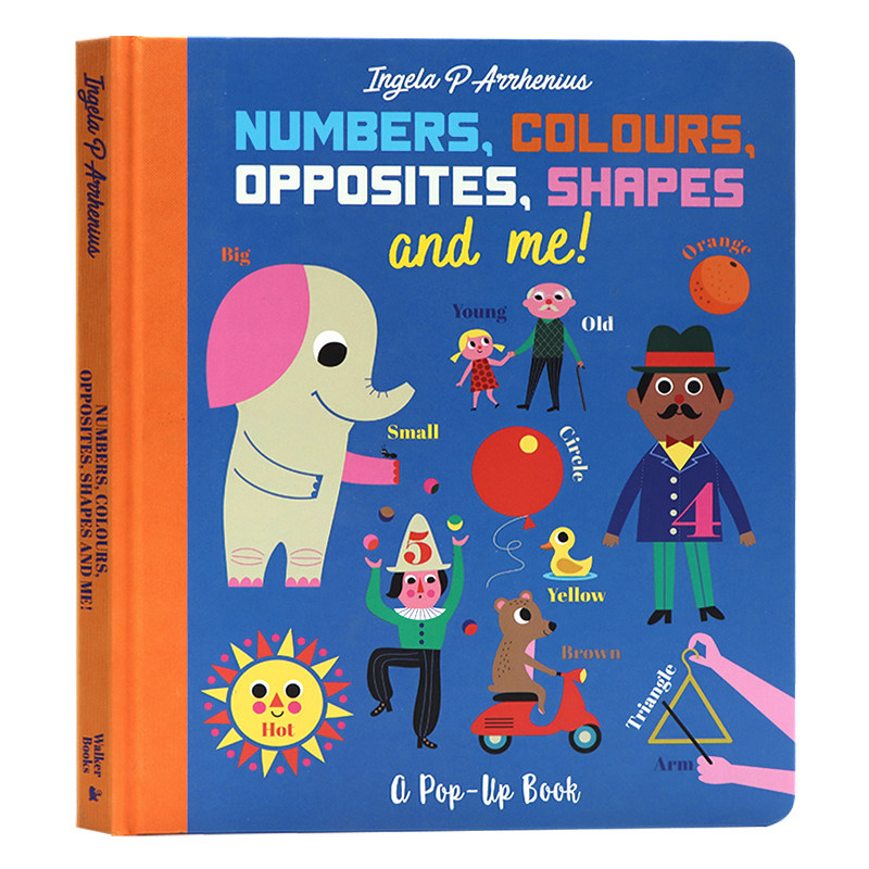 数字,颜色,反义,形状和我 英文原版绘本 Numbers, Colours, Opposites, Shapes and Me!  儿童英语启蒙 亲子益智游戏书操作书 精装