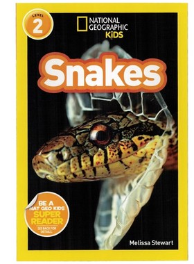 英文原版绘本National Geographic Kids Level2:Snakes 蛇 国家地理分级阅读 少儿科普百科英语童书 动物科普百科读物