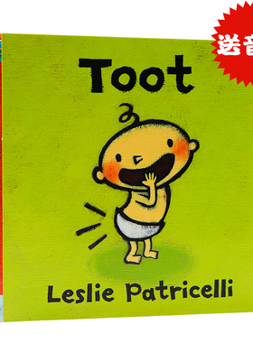 一根毛系列 Toot 放屁嘟嘟声行为习惯培养 英文原版绘本Leslie Patricelli小毛孩脏孩幼儿启蒙认知纸板书 亲子互动0-3岁大卫不可以