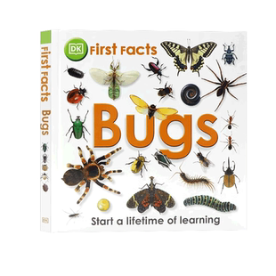 DK出品 昆虫百科 英文原版 First Facts Bugs 昆虫系列儿童英语启蒙认知科普百科图画书 精装 读物进口正版书籍