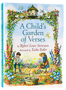 一个孩子的诗园A Child's Garden of Verses英文原版进口图书精装 儿童韵律诗歌集 精美插图 学生课外读物 金银岛作者罗伯特路易斯