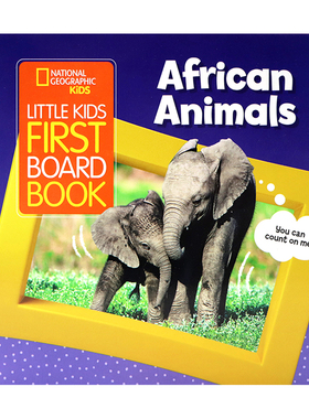 美国国家地理 非洲动物 英文原版绘本 National Geographic Kids  Little Kids First Board Book African Animals 科普入门图画书