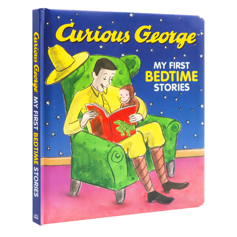我的第一个睡前故事 英文原版绘本Curious George My First Bedtime Stories 精装 英语启蒙早教  亲子共读睡前故事图画书